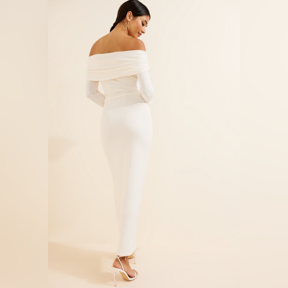 Off-The-Shoulder Bell Sleeve Dress BHLDN - Picture 2 of 10